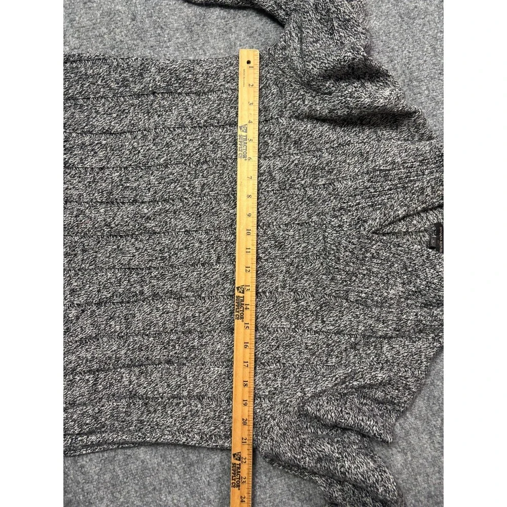 Banana Republic Sweater Mens Large Black & White Knit Long Sleeve Pull Over